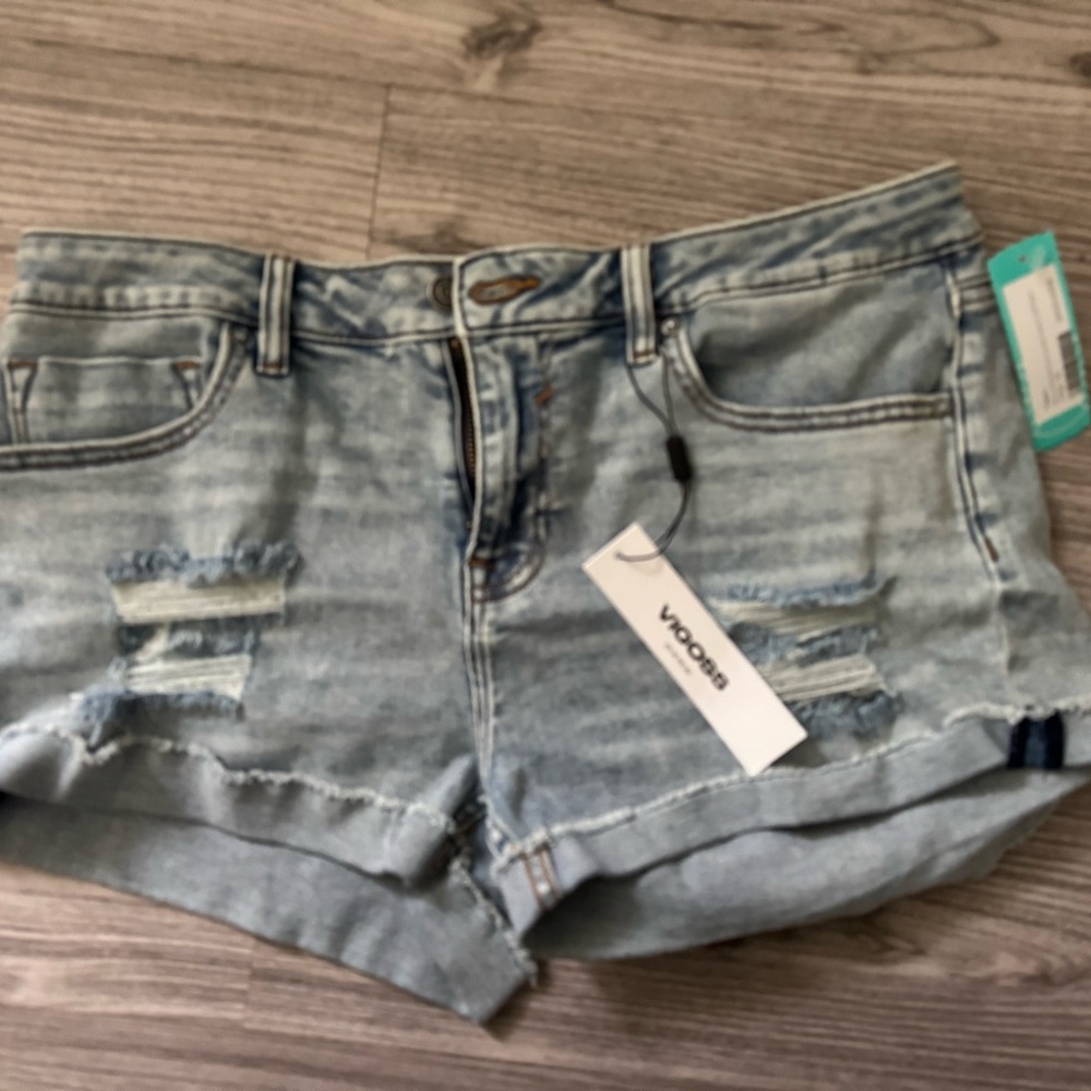 Vigoss Blue Jean Shorts Distressed Casual